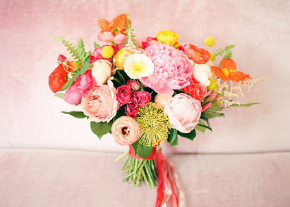 colorful wedding bouquet