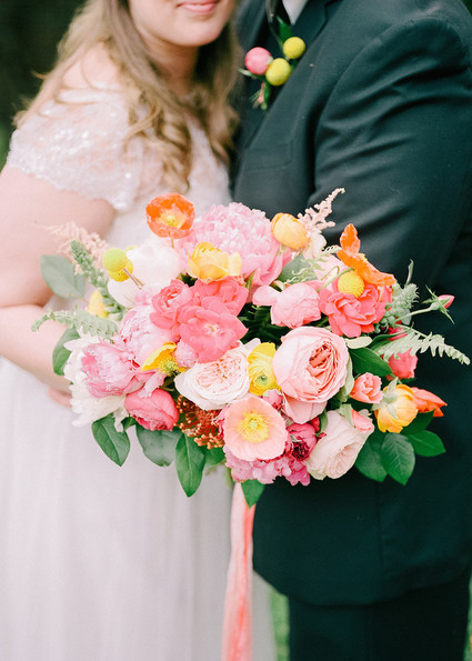 colorful wedding bouquet
