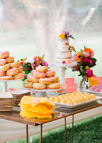 colorful dessert display