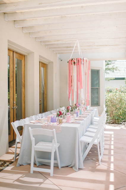 Unicorn themed first birthday party