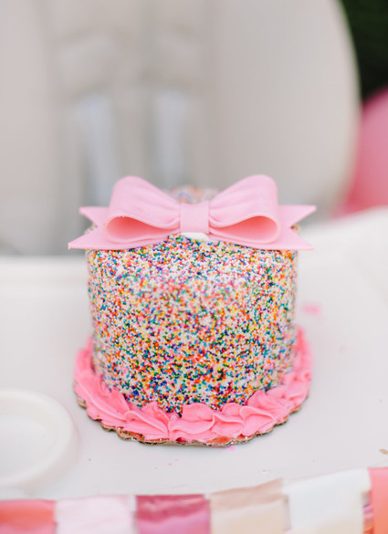 Rainbow sprinkle cake