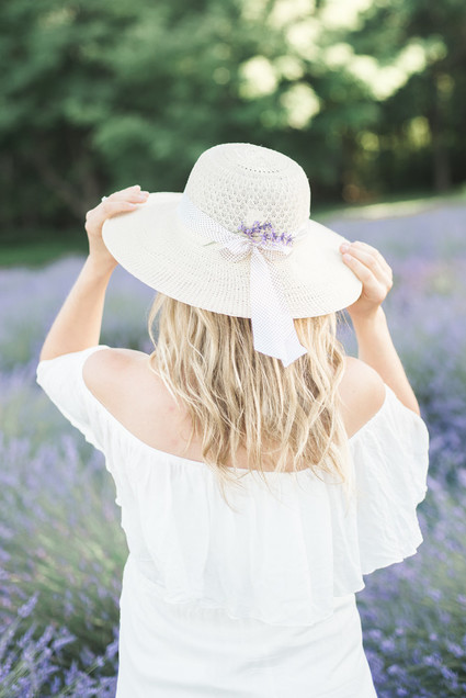 Lavender field maternity photos