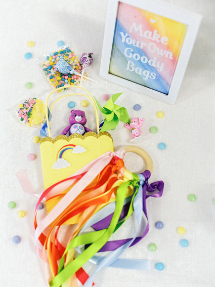 Rainbow care bear birthday party