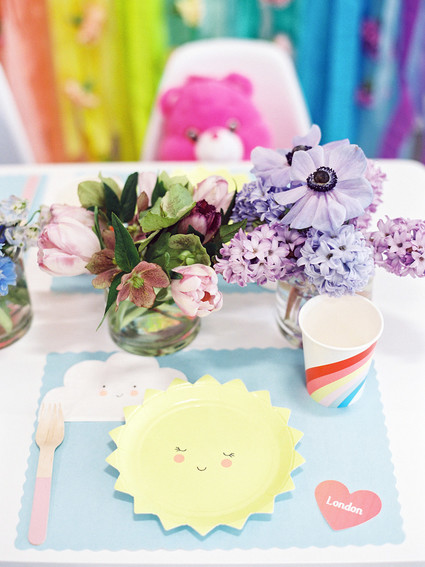 Rainbow care bear birthday party