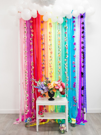 Rainbow care bear birthday party