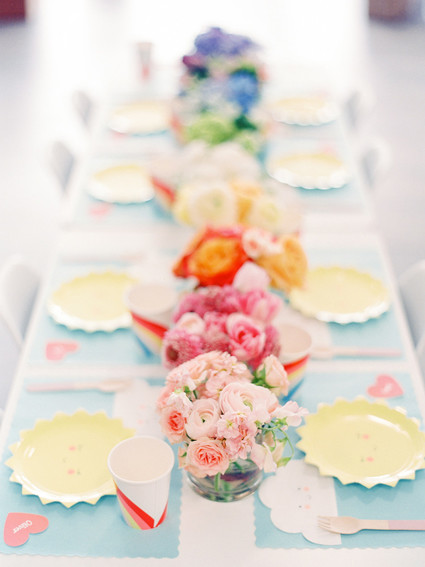 Rainbow care bear birthday party