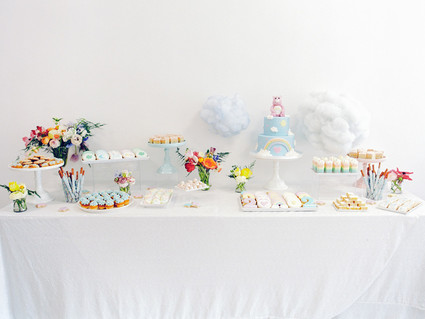 Rainbow care bear birthday party