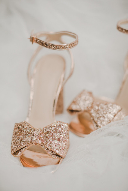 rose gold bridal shoes Inspiration