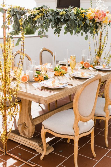 Citrus inspired wedding ideas