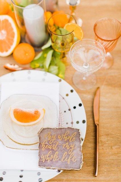 citrus wedding ideas