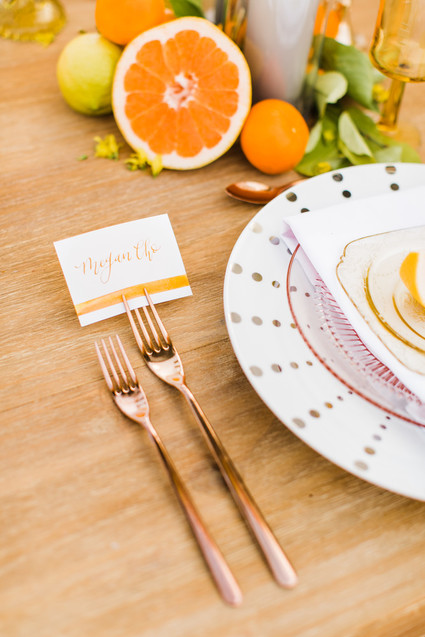 citrus wedding ideas