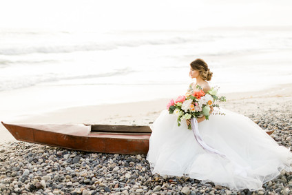 Seaside wedding portraits