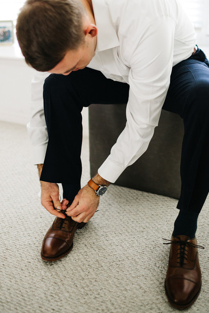 groom getting ready