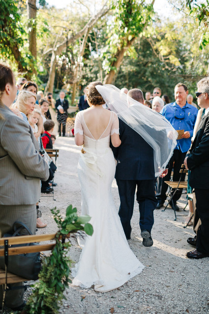 eclectic secret garden wedding with fall colors