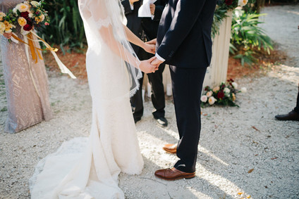 eclectic secret garden wedding with fall colors Inspiration