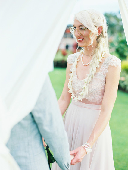 Indie Portland meets Maui wedding