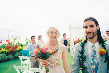 Indie Portland meets Maui wedding