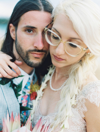Indie Portland meets Maui wedding