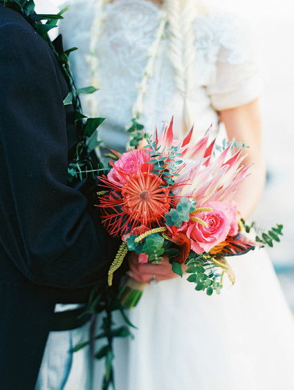 Indie Portland meets Maui wedding