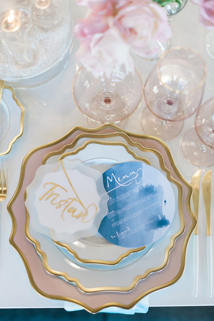 Pink and blue oceanic wedding ideas