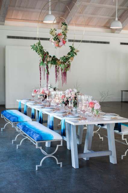 Pink and blue oceanic wedding ideas Inspiration