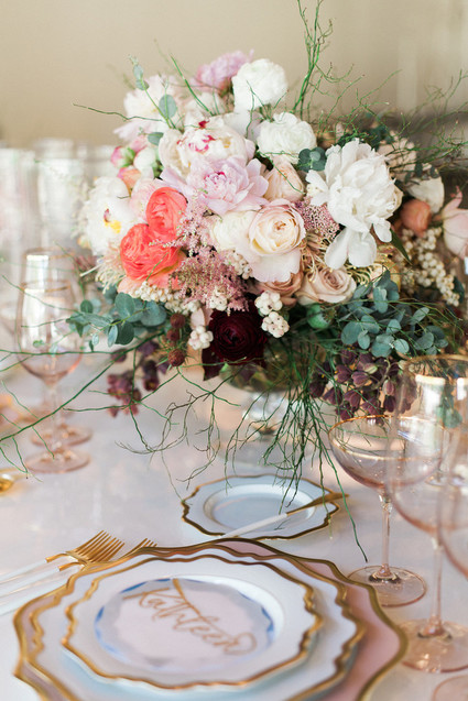 Pink and blue oceanic wedding ideas