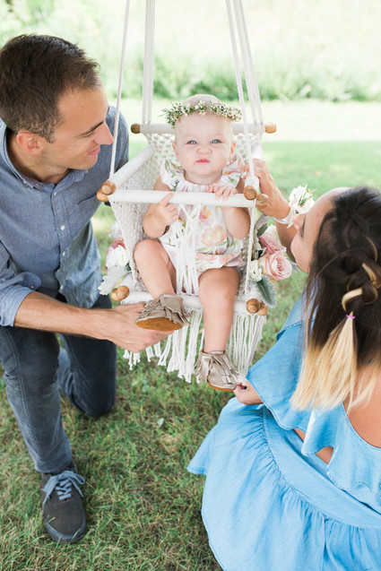 Feminine boho picnic 1st birthday