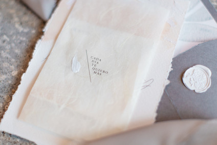 hand painted blush wedding invites