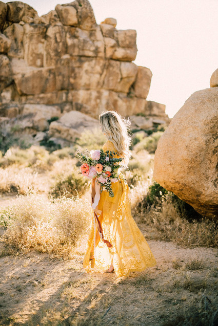 Boho engagement shoot in Joshua Tree