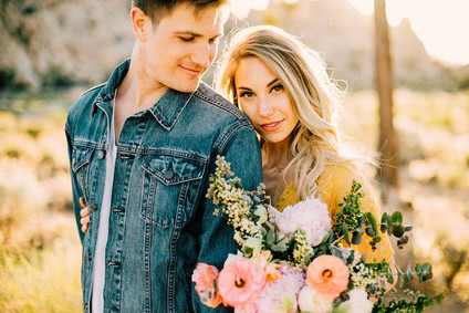 Boho engagement shoot in Joshua Tree