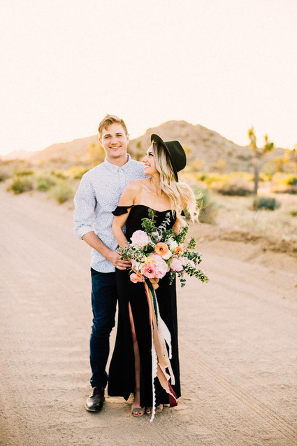 Boho engagement shoot in Joshua Tree
