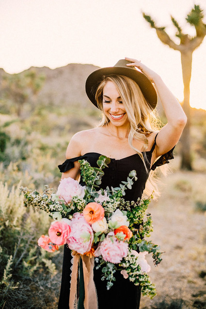 Boho engagement shoot in Joshua Tree