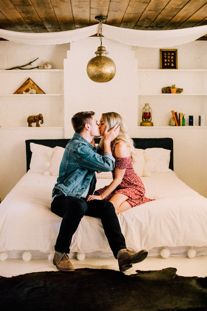 Boho engagement shoot in Joshua Tree
