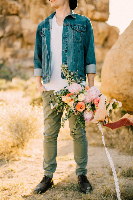 Boho engagement shoot in Joshua Tree