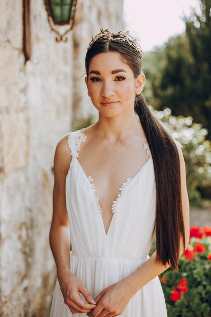 Grecian bridal style