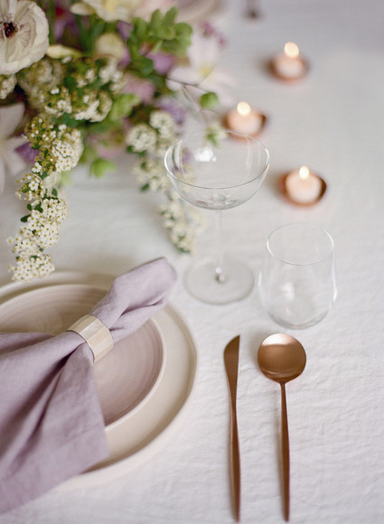 romantic place setting