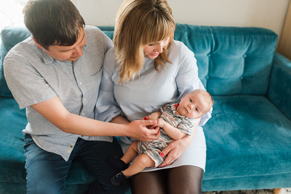 mod LA family photos and home tour