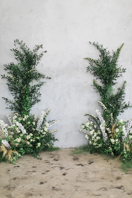 greenery ceremony decor Inspiration