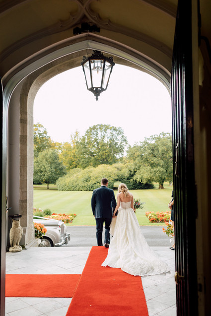 Fashionable Irish castle wedding