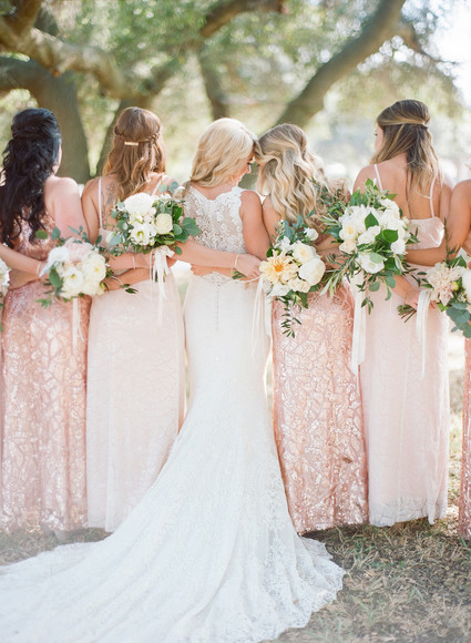 blush bridesmaid dresses