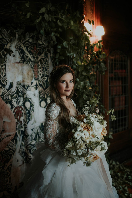 Moody, ornate Secret Garden-inspired bridal editorial Inspiration