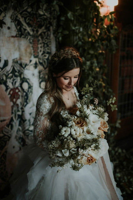 Moody, ornate Secret Garden-inspired bridal editorial Inspiration