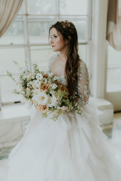 Secret Garden-inspired bridal editorial