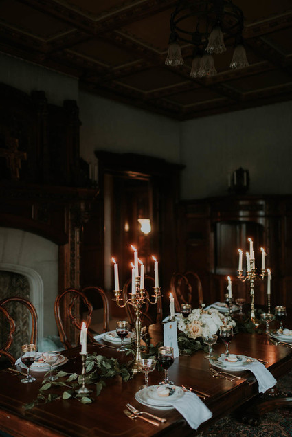 Moody, ornate Secret Garden-inspired bridal editorial Inspiration