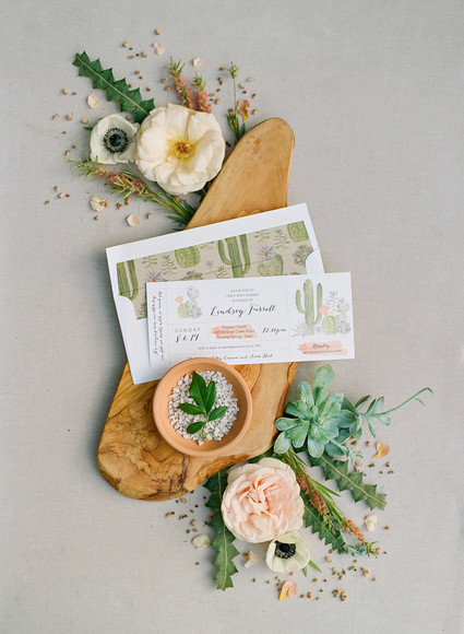 Cactus baby shower