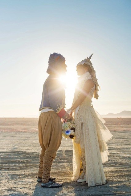 Burning Man wedding
