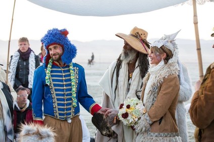 Burning Man wedding
