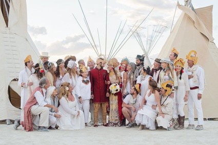 Burning Man wedding