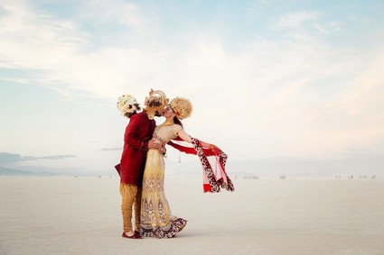 Burning Man wedding