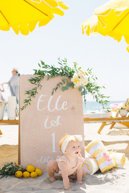 Italian Riviera beach party 1st birthday